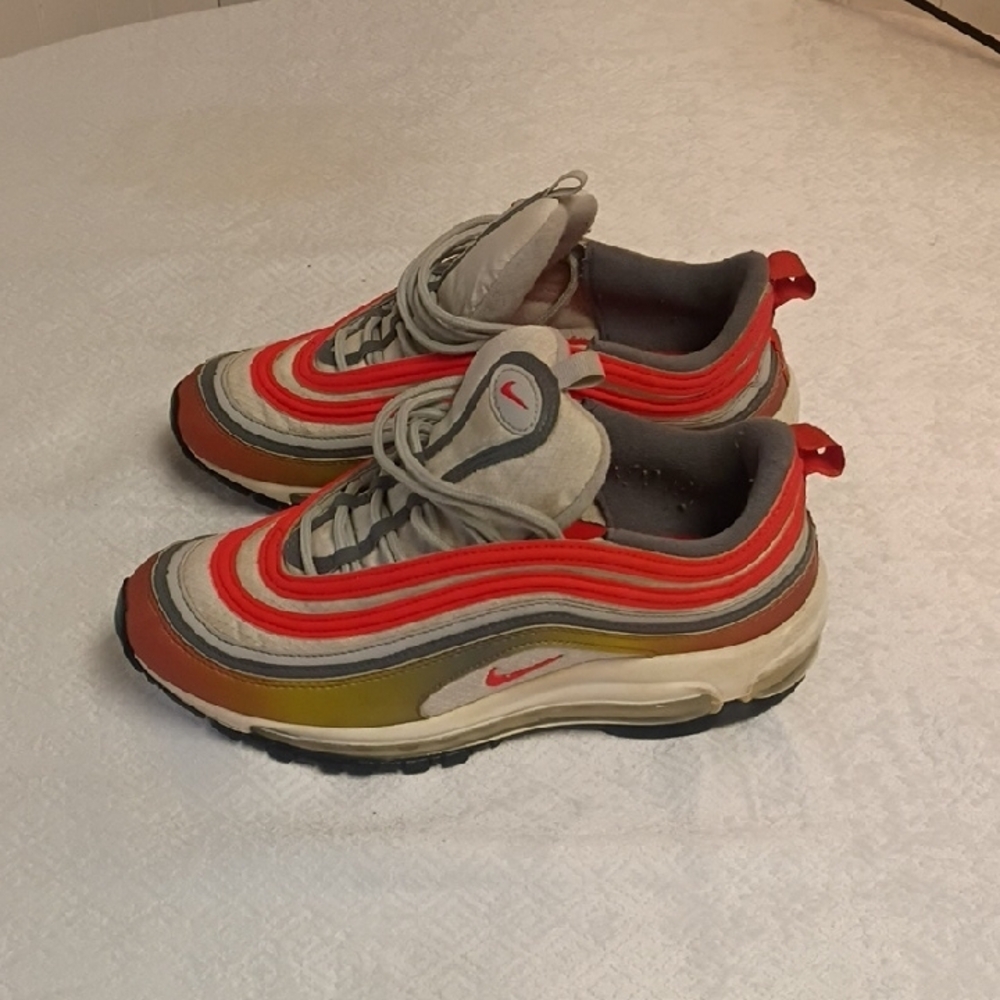 Nike Kids Sneakers Red, Gray, and Yellow - Picture 4 of 4